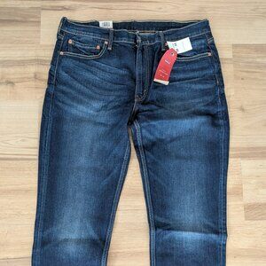 NWT Levi’s 511 Slim Stretch Dark Wash Jeans 38x34 Slim Fit Classic Straight